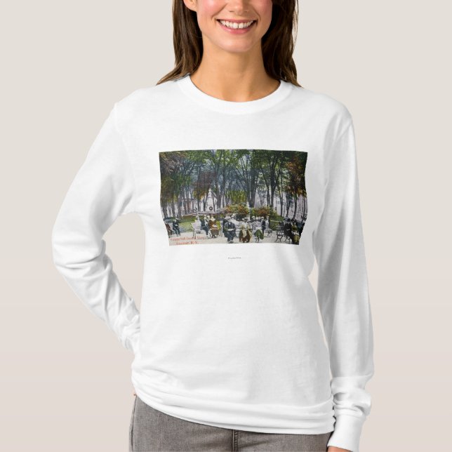 Camiseta Vista del parque creciente (Anverso)