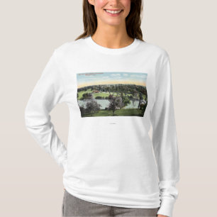 Camiseta Vista del parque de la colina verde