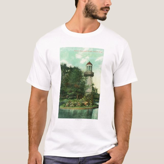 Camiseta Vista del parque LighthouseDetroit, MI de Palmer (Anverso)