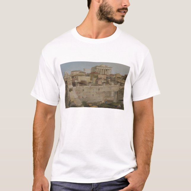 Camiseta Vista del Parthenon del Propylaea, placa 7 (Anverso)