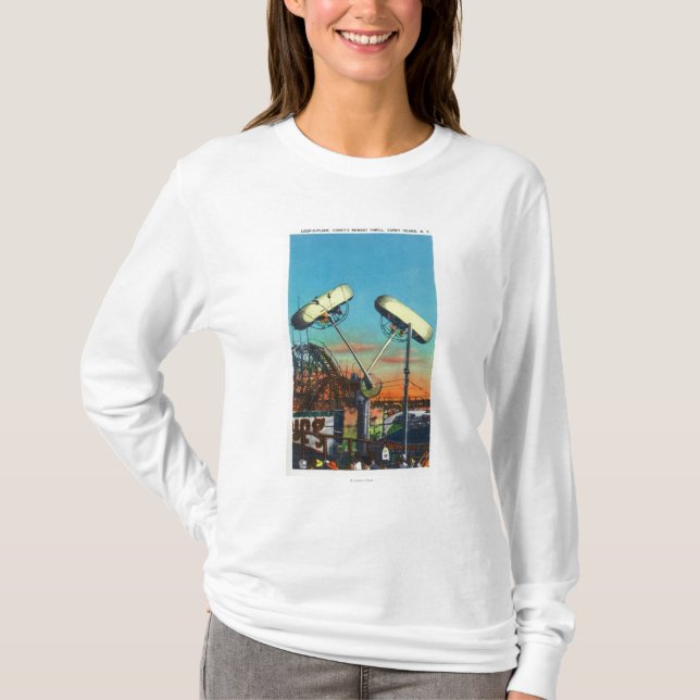 Camiseta Vista del paseo del Lazo-o-Avión # 1 (Anverso)