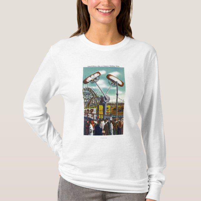 Camiseta Vista del paseo del Lazo-o-Avión # 2 (Anverso)