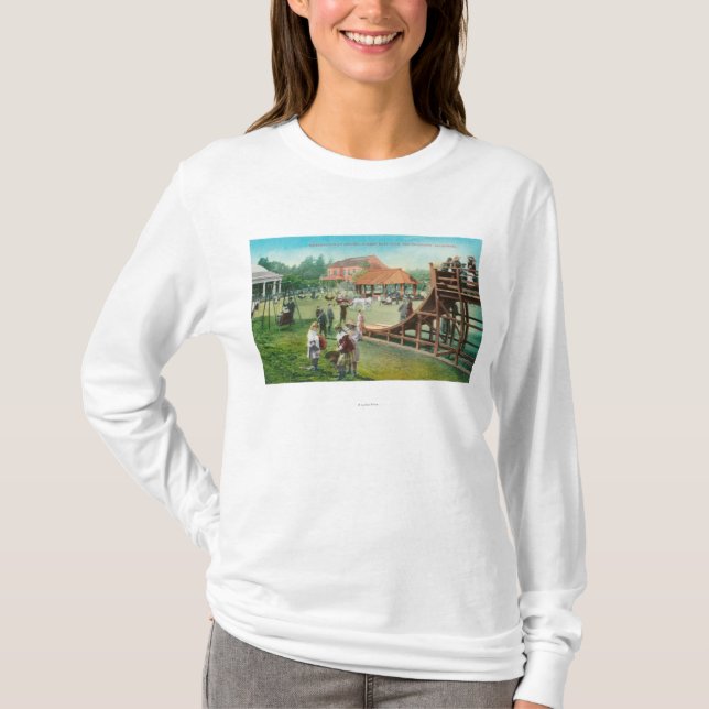 Camiseta Vista del patio de los niños (Anverso)