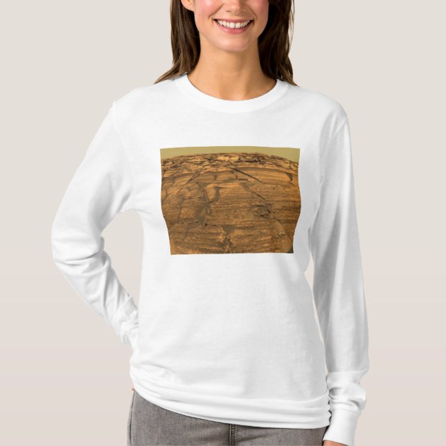 Camiseta Vista del precipicio de Burns en Marte (Anverso)
