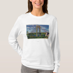 Camiseta Vista del puente de George Washington