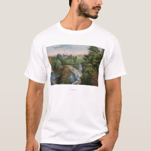 Camiseta Vista del puente de la isla de Luna