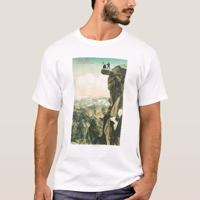 Camiseta Vista del punto del glaciar que mira sobre (Anverso)