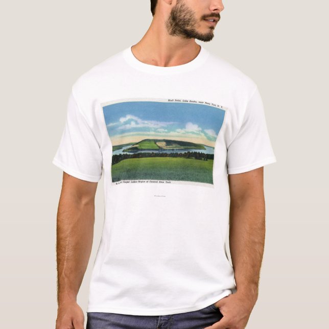 Camiseta Vista del punto del pen¢asco cerca de Penn Yan (Anverso)