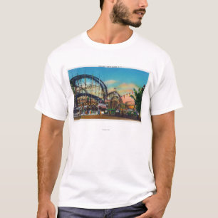Camiseta Vista del roller coaster del ciclón # 1