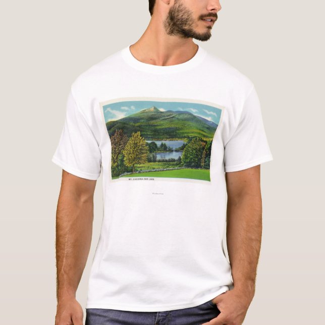 Camiseta Vista del soporte Chocorua y del lago (Anverso)