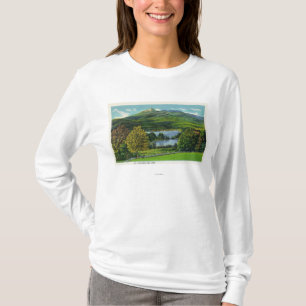 Camiseta Vista del soporte Chocorua y del lago