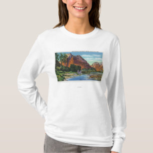 Camiseta Vista del soporte majestuosa y del aterrizaje del