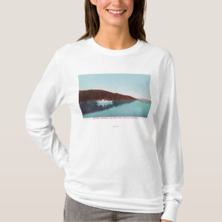 Camiseta Vista del susurro del vapor en el lago