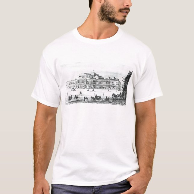Camiseta Vista del teatro magnífico, Varsovia (Anverso)