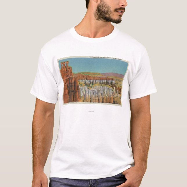 Camiseta Vista del templo de Osiris (Anverso)