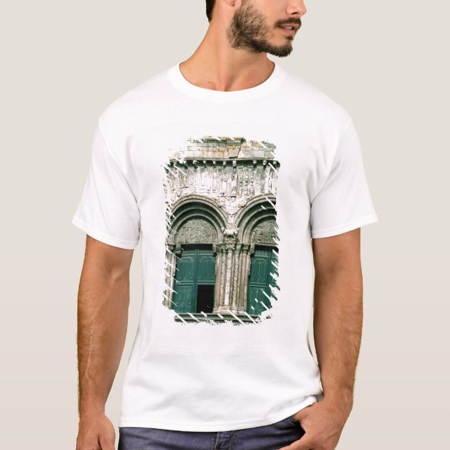 Camiseta Vista del transept del sur c.1100-04 porta (Anverso)