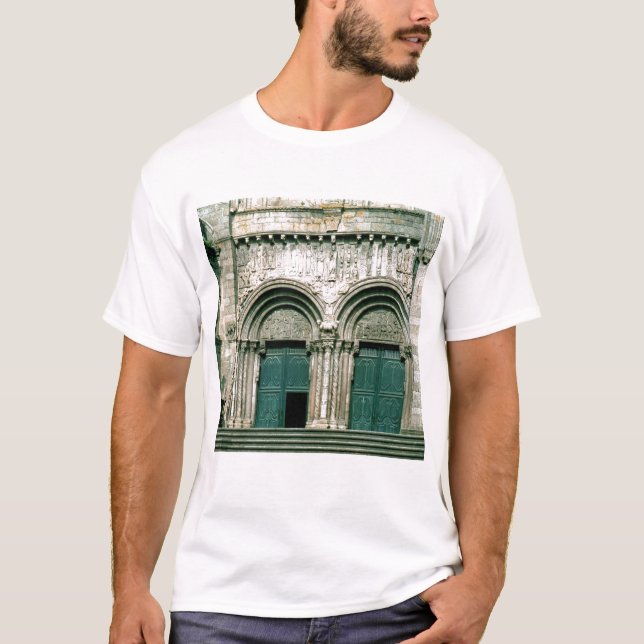 Camiseta Vista del transept del sur c.1100-04 porta (Anverso)