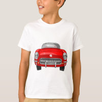 Vista delantera 1955 del Corvette de Chevy