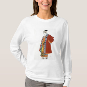 Camiseta Vista el diseño para un viejo hombre en una capa