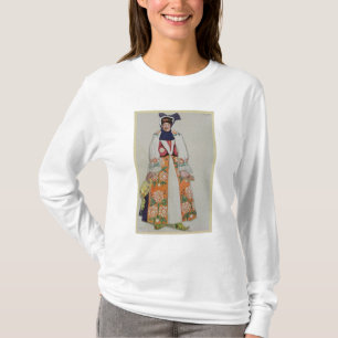 Camiseta Vista el diseño para una mujer campesina, de