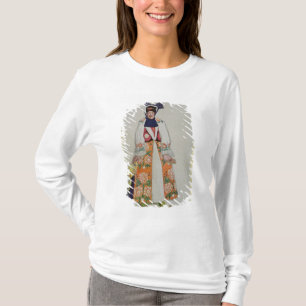 Camiseta Vista el diseño para una mujer campesina, de