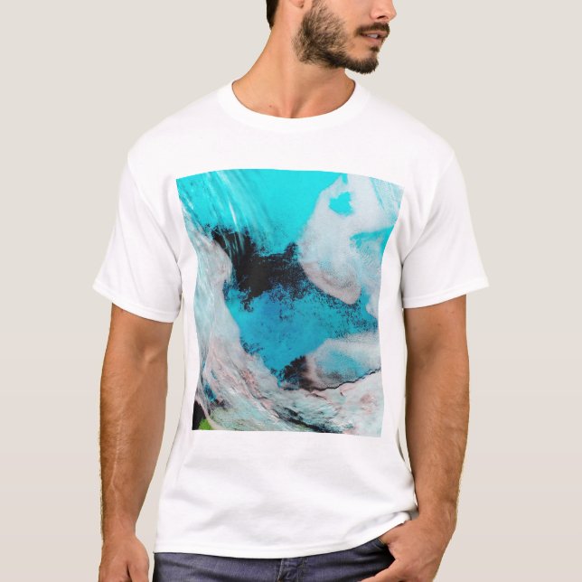 Camiseta Vista en falso color de Polynya (agua abierta) (Anverso)