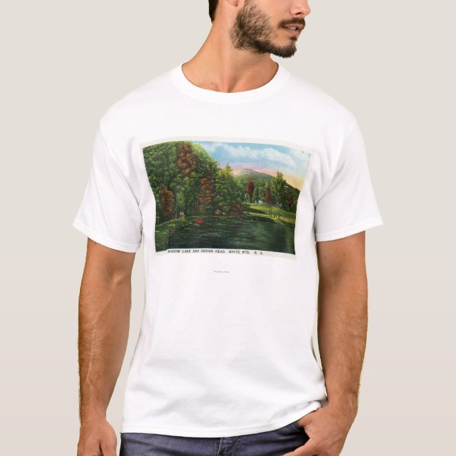 Camiseta Vista escénica del lago shadow y de la cabeza (Anverso)