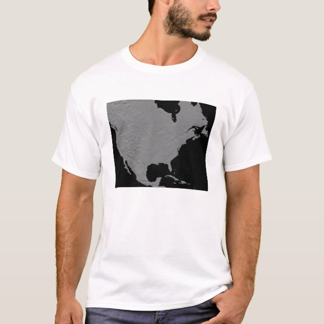 Camiseta Vista esterooscópica de Norteamérica 2 (Anverso)