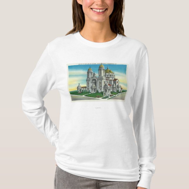 Camiseta Vista exterior de la capilla de nuestra señora de (Anverso)