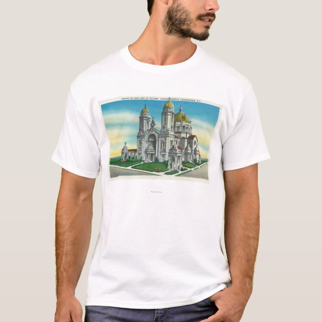 Camiseta Vista exterior de la capilla de nuestra señora de (Anverso)