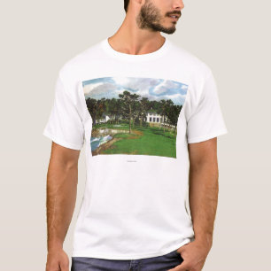 Camiseta Vista exterior de la casa de campo de Pebble Beach