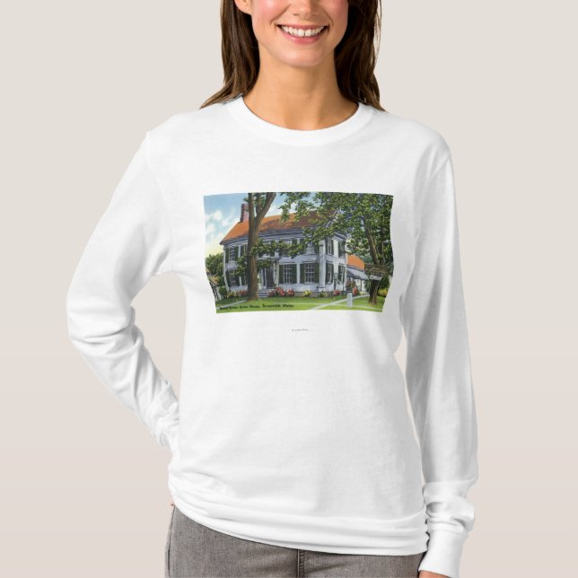 Camiseta Vista exterior de la casa de Harriet Beecher Stowe (Anverso)