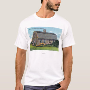Camiseta Vista exterior de la casa de Myles Standish
