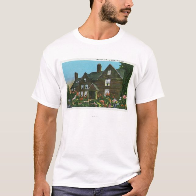 Camiseta Vista exterior de la casa de siete aguilones (Anverso)