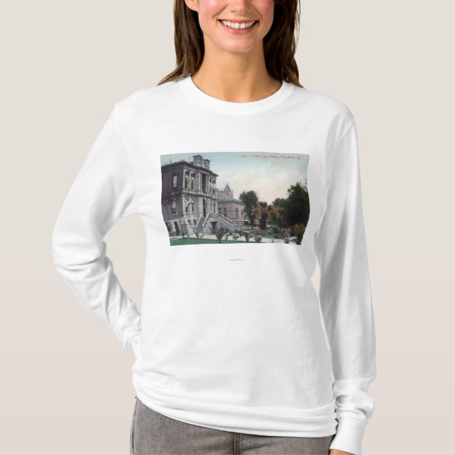 Camiseta Vista exterior de la casa del Tribunal del Condado (Anverso)