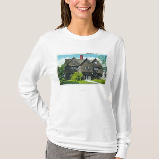 Camiseta Vista exterior de la casa vieja de la bruja (Anverso)