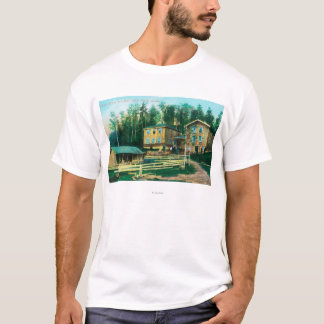 Camiseta Vista exterior de la casa y de la oficina de