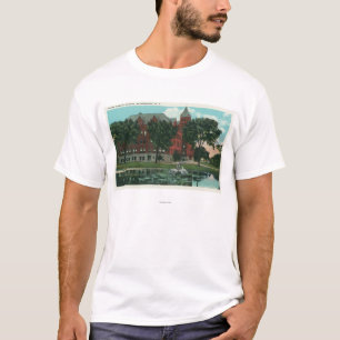 Camiseta Vista exterior de la escuela normal del estado