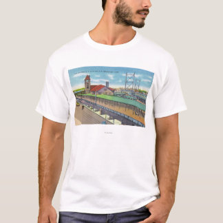 Camiseta Vista exterior de la estación de ferrocarril
