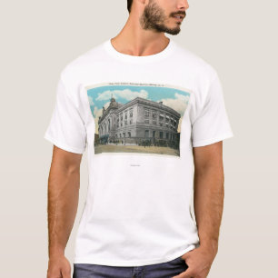 Camiseta Vista exterior de la estación de ferrocarril