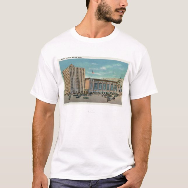 Camiseta Vista exterior de la estación del norte (Anverso)