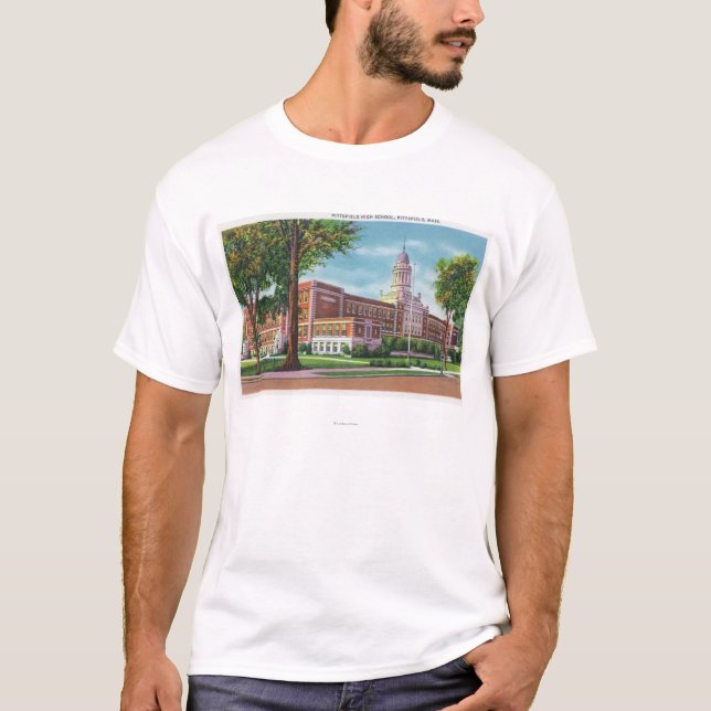 Camiseta Vista exterior de la High School secundaria (Anverso)