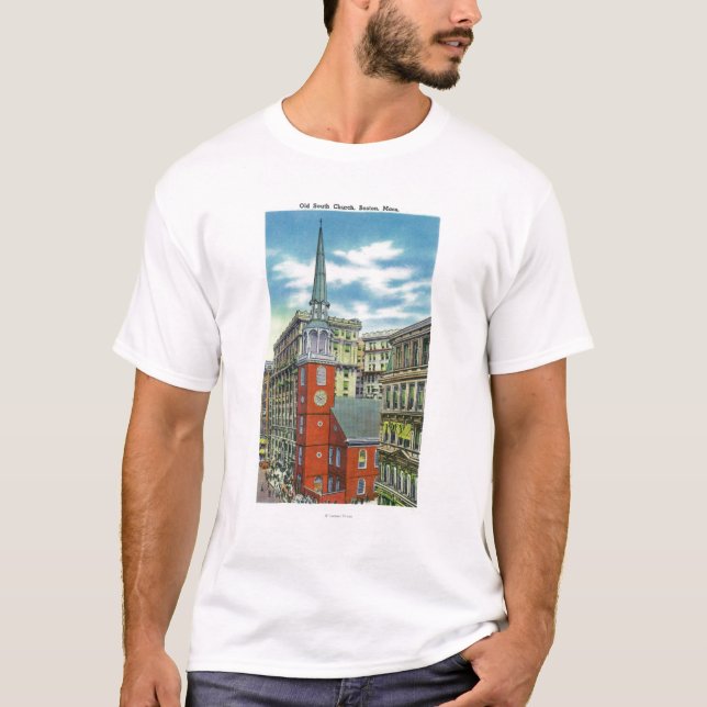 Camiseta Vista exterior de la iglesia del sur vieja (Anverso)