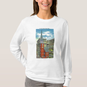Camiseta Vista exterior de la iglesia del sur vieja