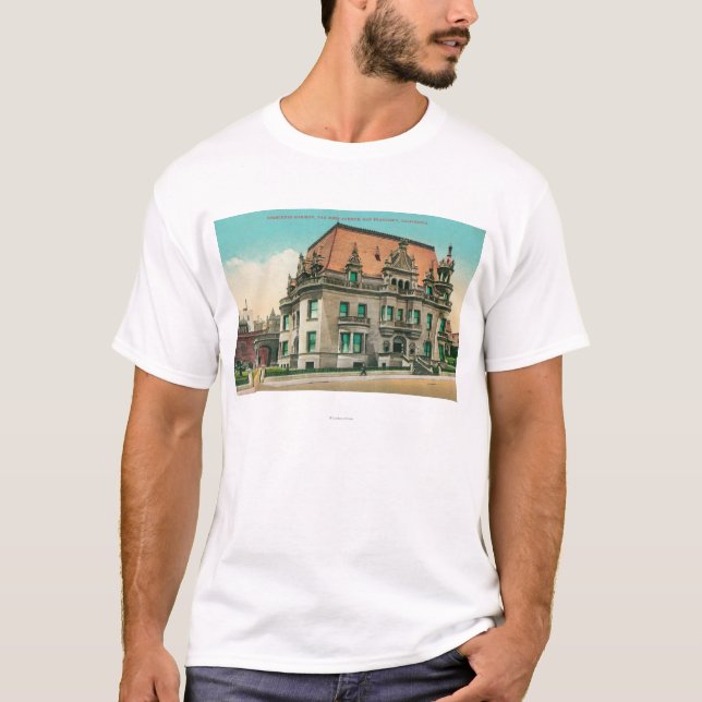 Camiseta Vista exterior de la mansión de Spreckels, Van (Anverso)