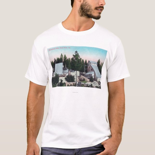 Camiseta Vista exterior de la mina de Pennsylvania (Anverso)