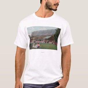 Camiseta Vista exterior de la pista de patinaje del parque