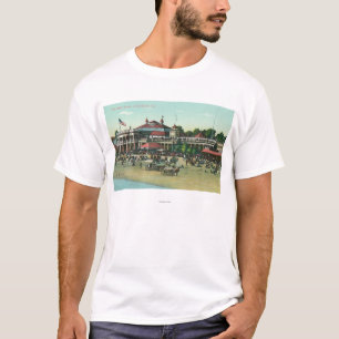 Camiseta Vista exterior de la playa de HouseLong del baño,