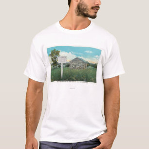 Camiseta Vista exterior de la revista de polvo vieja