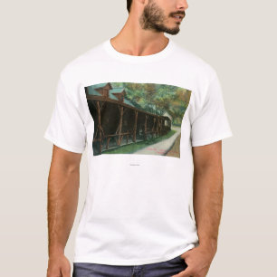 Camiseta Vista exterior de la taberna y del camino de Fitch
